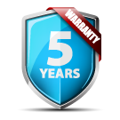5 Year Warranty