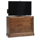 Color Sample: Andover Medium Brown 360 Swivel TV Lift Cabinet - CLEARANCE