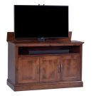 Brookville TV Lift Cabinet in Medium Brown Finish