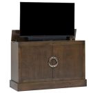 Clubside in Rich Brown Finish TV Lift Cabinet