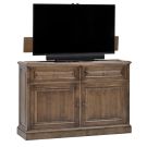 Color Sample: Edgewater 360 Degree Swivel TV Lift Cabinet in Chestnut Finish