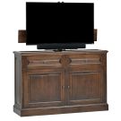 Edgewater 360 Degree Swivel TV Lift Cabinet in Medium Brown Finish