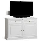 Color Sample: Edgewater 360 Degree Swivel TV Lift Cabinet in White Finish
