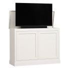 Color Sample: Outdoor Large Luxe TV Lift Cabinet in Aspen White