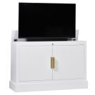 Marina in White Finish TV Lift Cabinet