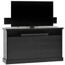 Nickel Gap 360 Degree Swivel in Black Finish TV Lift Cabinet