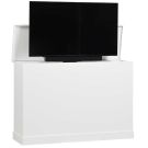 Armor Medium Outdoor TV Lift Cabinet in White Finish