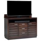 Color Sample: Princeton XL Espresso Finish TV Lift Cabinet (for 65 - 75 inch TVs) - CLEARANCE
