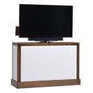 Shelter 360 Degree Swivel in Chestnut Finish TV Lift Cabinet