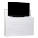 Color Sample: Outdoor Medium Shiplap in White Finish