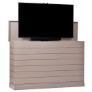 Color Sample: Outdoor Large Shiplap TV Lift Cabinet In Nutmeg Finish