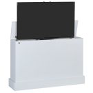 Petite in White Finish TV Lift Cabinet