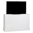 Color Sample: Azura 360 Degree Swivel In White Finish TV Lift Cabinet