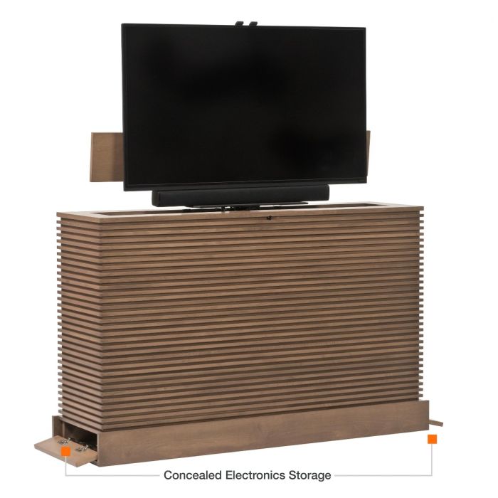Amelia XL 360 Degree Swivel in Honeycomb Finish - TVLiftCabinet.com