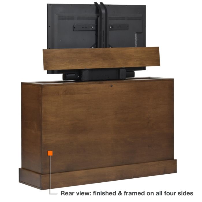 XL Azura 360 Degree Swivel in Chestnut Finish TV Lift Cabinet