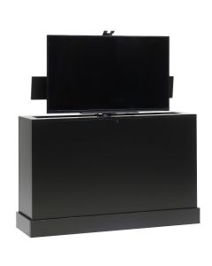 Color Sample: Azura 360 Degree Swivel In Black Finish TV Lift Cabinet