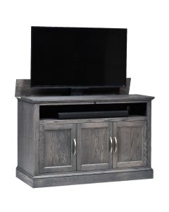 Brookville Weathered Grey Oak Finish TV Lift Cabinet