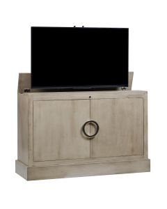 Color Sample: Clubside In Farmhouse Grey Finish TV Lift Cabinet