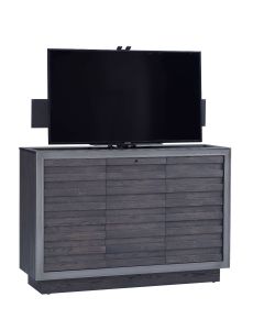 Color Sample: Edgewood 360 Degree Swivel In Weathered Oak TV Lift Cabinet