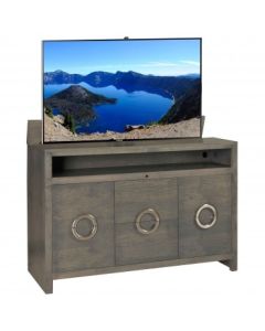 Color Sample: Enclave Grey TV Lift Cabinet