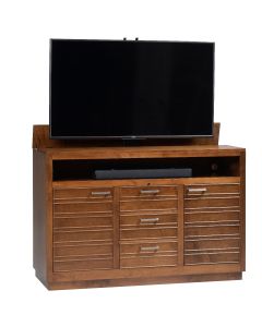 Princeton XL Caramel Finish  TV Lift Cabinet (for 65 - 75 inch TVs) - CLEARANCE