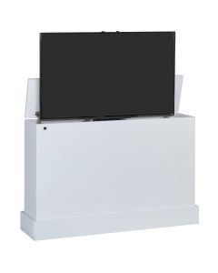 Petite in White Finish TV Lift Cabinet