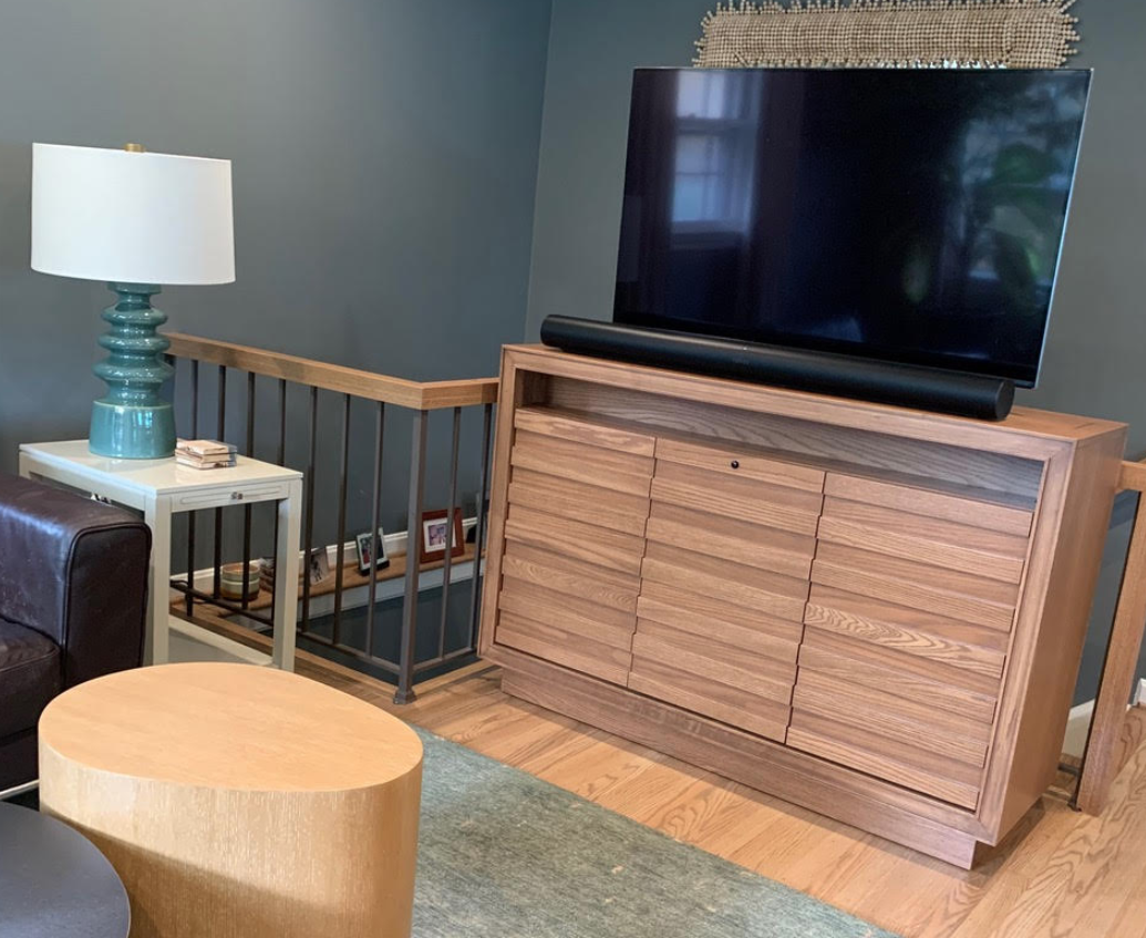 Place your TV Lift in front of your staircase, image size:1035x847