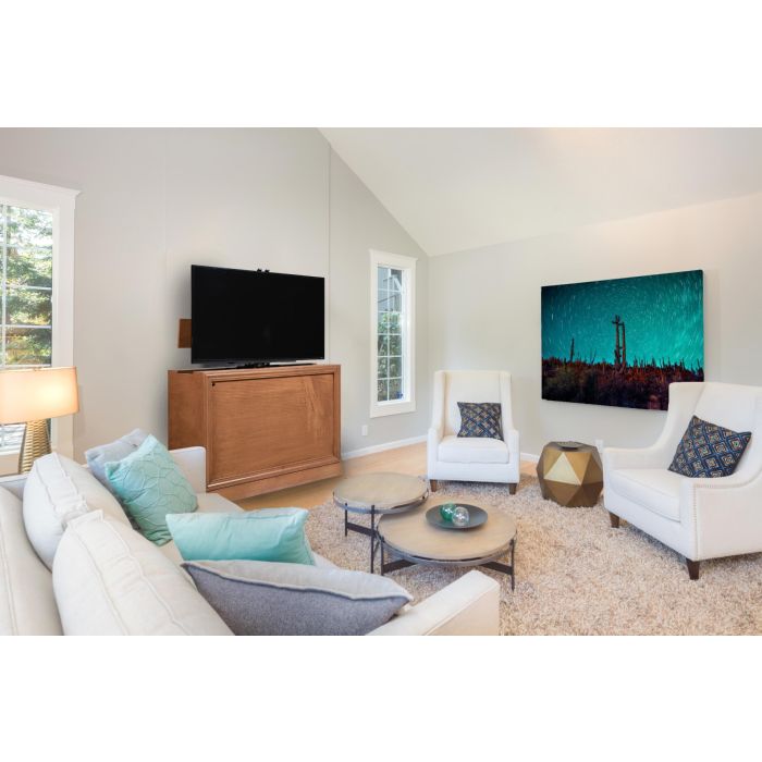Entertainment Freedom: Elevate Your Space with the Andover Honeycomb 360 Swivel TV Lift Cabinet