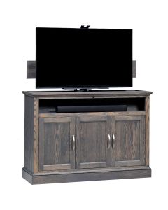 Beacon 360 Degree Swivel TV Lift Cabinet in Weathered Grey Oak Finish