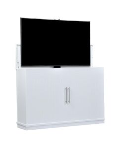 Outdoor Casual TV Lift Cabinet In White Finish