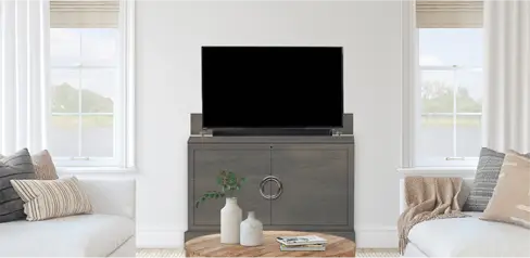 Tv Lift Cabinets Pop Up, Under Tv Cabinets Flat Panel